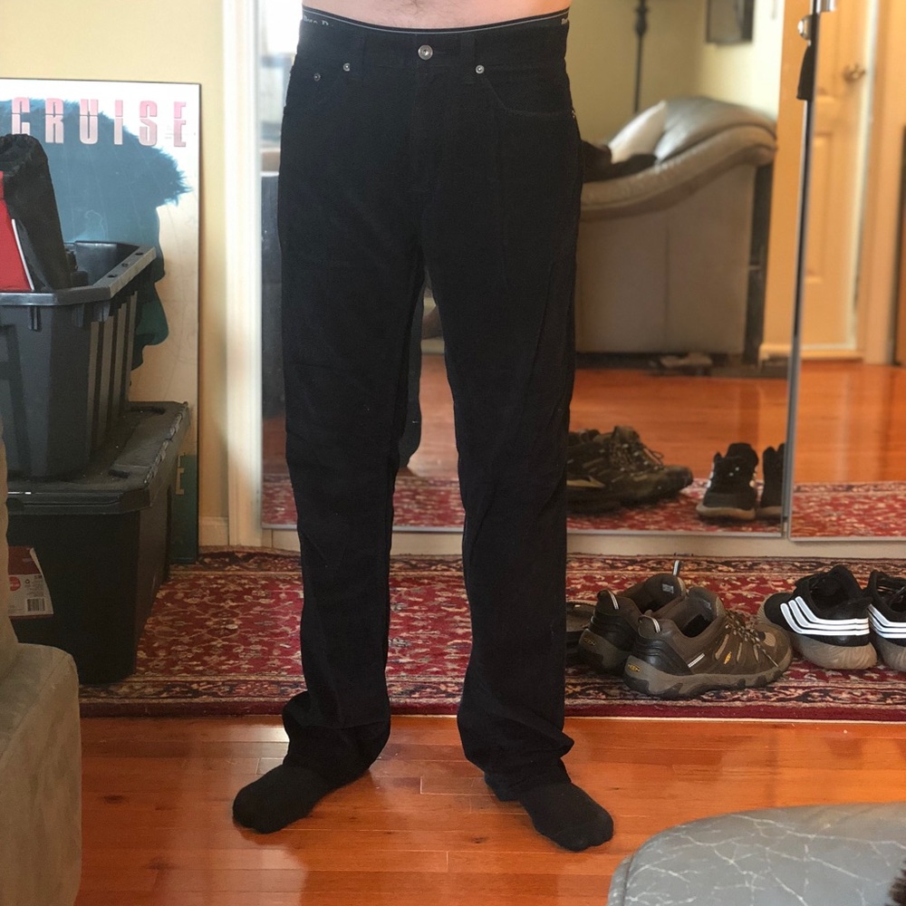 Black brown corduroy pants medium